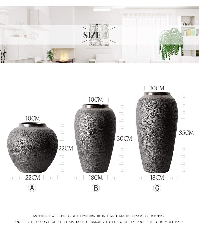 Nordic Flower Vase Home Decorations Retro Vases for Flowers Clay Pot Hydroponics Floral Ornaments Home Decoration Accessories