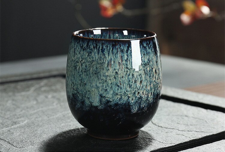 Ceramic 150ML China Tea Cup Kiln Change Ceramic Home Tea Cup Creative ceramic cup I026