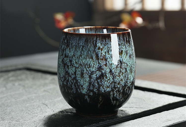 Ceramic 150ML China Tea Cup Kiln Change Ceramic Home Tea Cup Creative ceramic cup I026