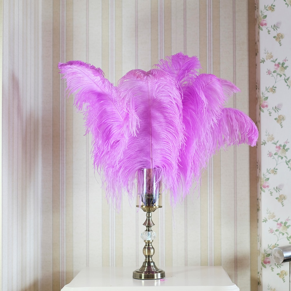 Fashion New Color Feathers Fluffy Ostrich Feathers 45-60cm Large Feathers For Wedding Party Center Pieces Decoration Home Deco
