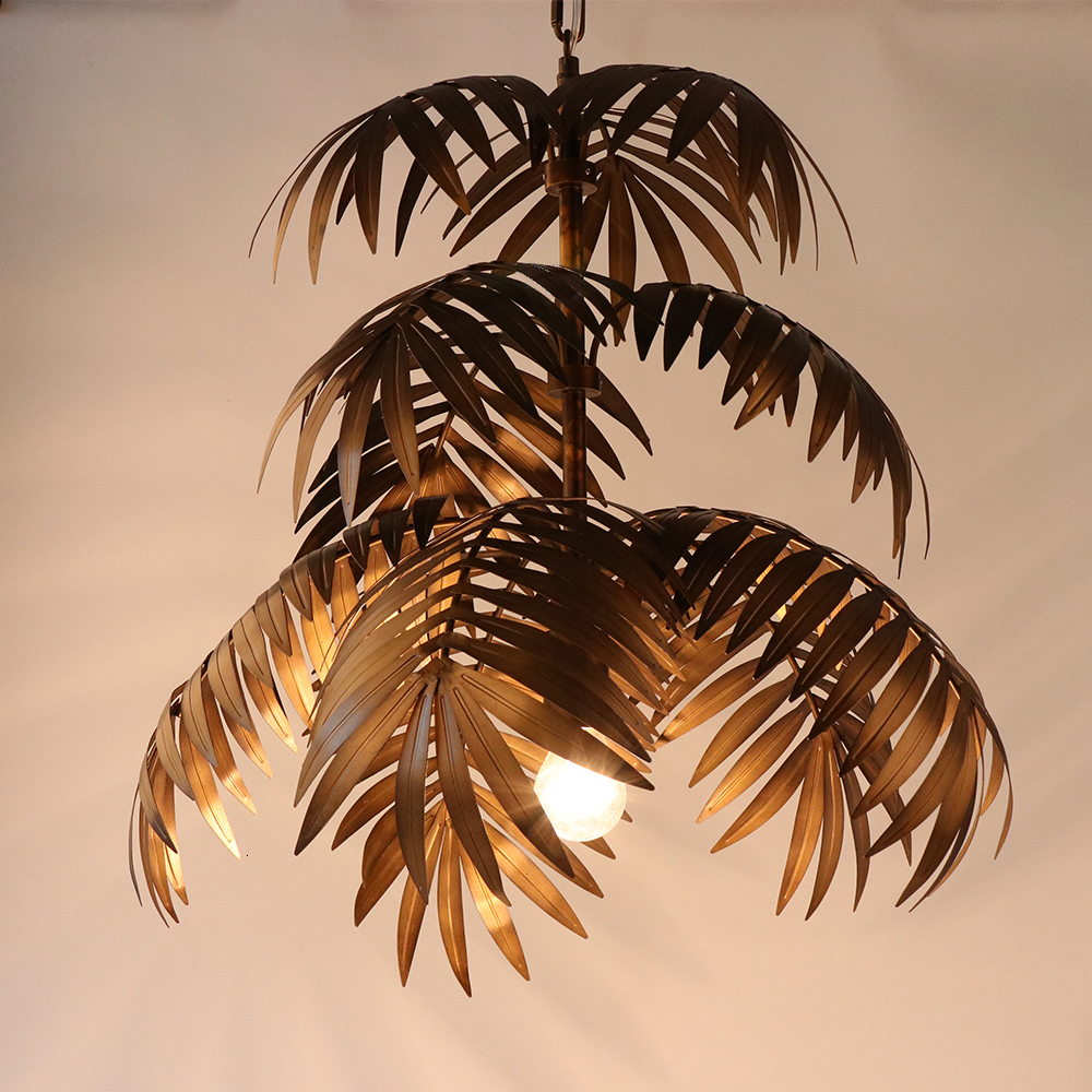 Loft modern coconut tree pendant light LED E27 industrial creative hanging lamp for living room restaurant bedroom lobby hotel