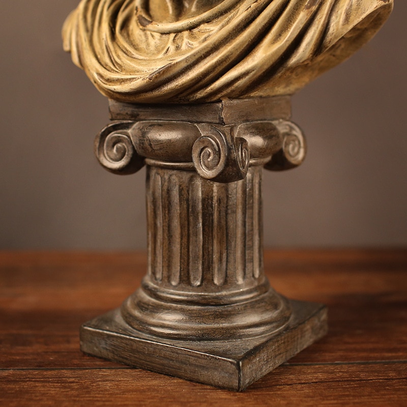 Home Decor Desktop Ornament Accessories Retro Roman Emperor Caracalla Character Sculpture Decor For estatuas de resina griegas