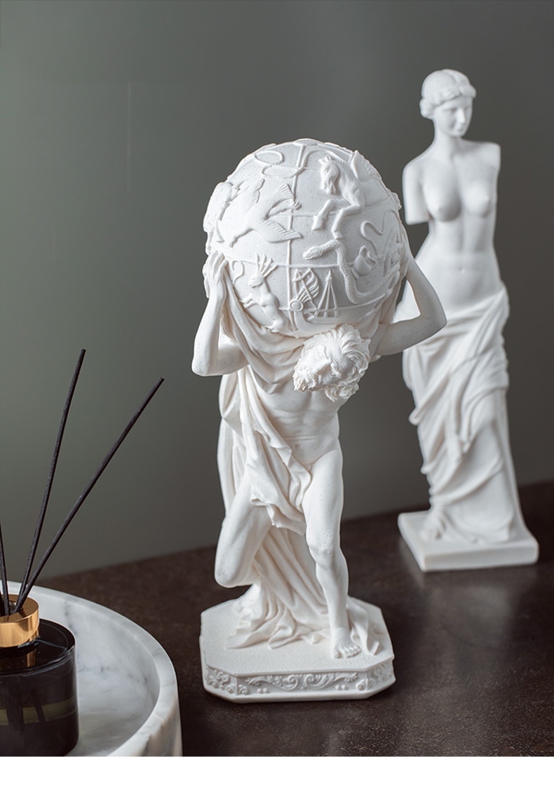 Home Decoration Accessories Roman Mythology Venus Ancient Greek Atlas Prometheus Figurine Living Room Ornament Objects Office
