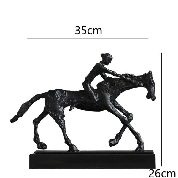 تمثال اكسسوار صور حصان مع فارس اكسسوارات منزلية