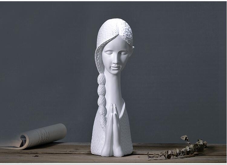 Nordic Resin Character Sculpture Venus Ornament Retro Carving Goddess Statues Decoration Craft Home Study Sketch Model Figurines