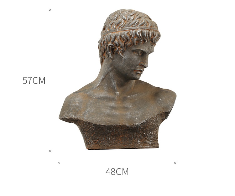Ancient Greek Roman Bust Sculpture European Ornaments Character Statue Art Home Decoration Accessories Figurine Crafts