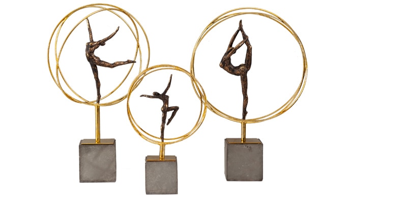 Hula Hoop Gymnastics Sport Characters Statue Sculpture Home Decoration Accessories Modern Living Room Bedroom Ornaments