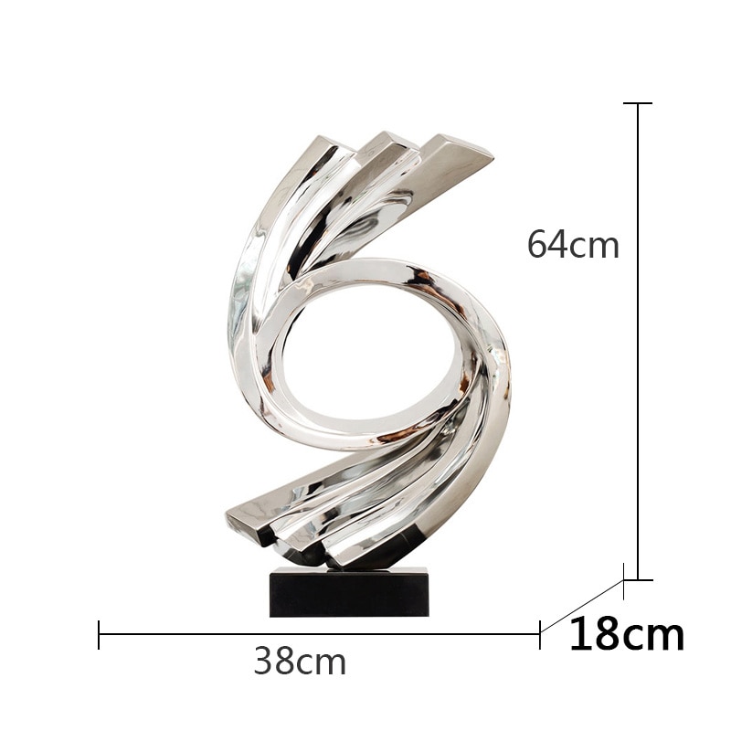 Hurricane Abstract Figurine Modern Resin Sculpture Abstract Sculpture Black Marble Sculpture For Home Statues for Decor Crafts