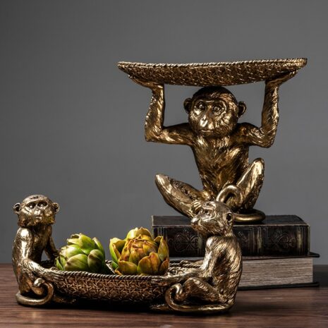 تمثال اكسسوار القرود الثلاثة اكسسوارات منزلية