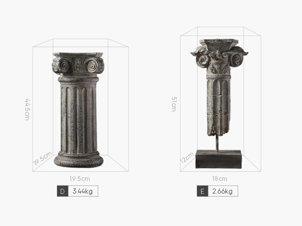 تمثال اكسسوار الاعمدة الرومانية اكسسوارات منزلية