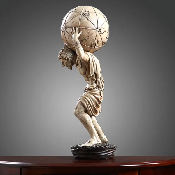 اكسسوار تمثال حامل الكرة الذهبية اكسسوارات منزلية