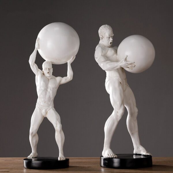 تمثال اكسسوار الرجل حامل الكرة اكسسوارات منزلية