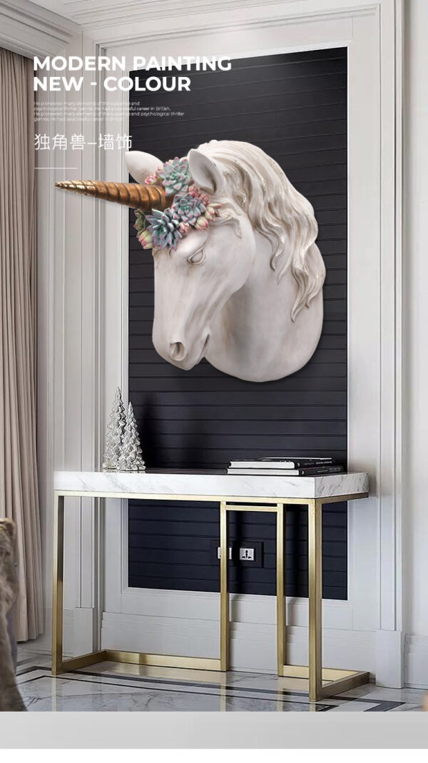 تمثال رأس حصان البراق الجداري اكسسوارات جدارية
