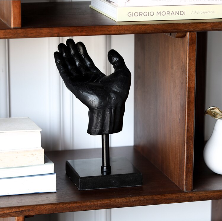 Nordic Abstract Hand Model Sculpture Decor Desktop Art Figurine Living Room Ornament Objects Office Marble Christmas Gifts