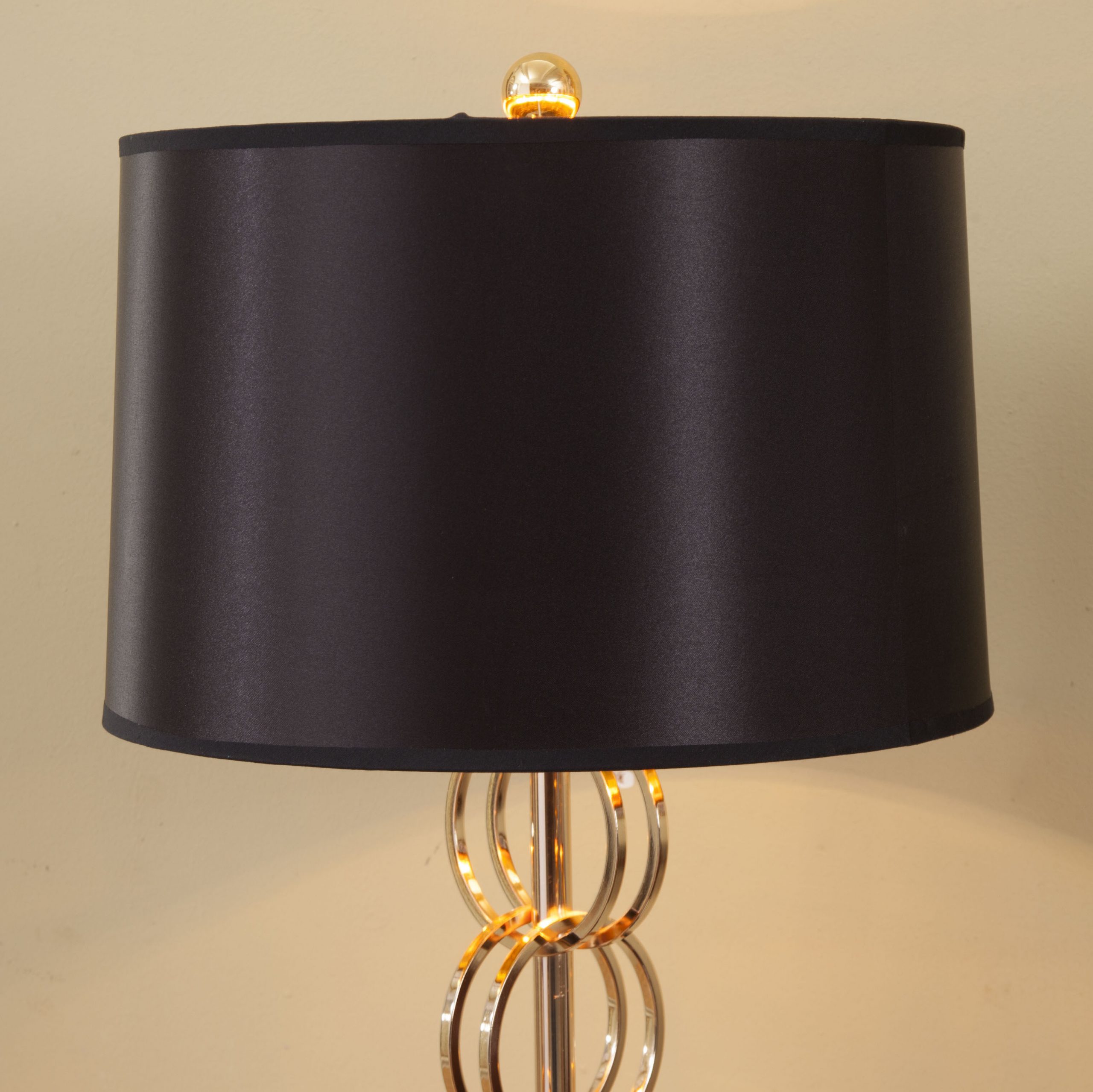 Luxtry Living Room Gold Multiple Ring Connection Metal Table Lamp Modern Furnishings Marble Base Sofa Table Lamp Home Support
