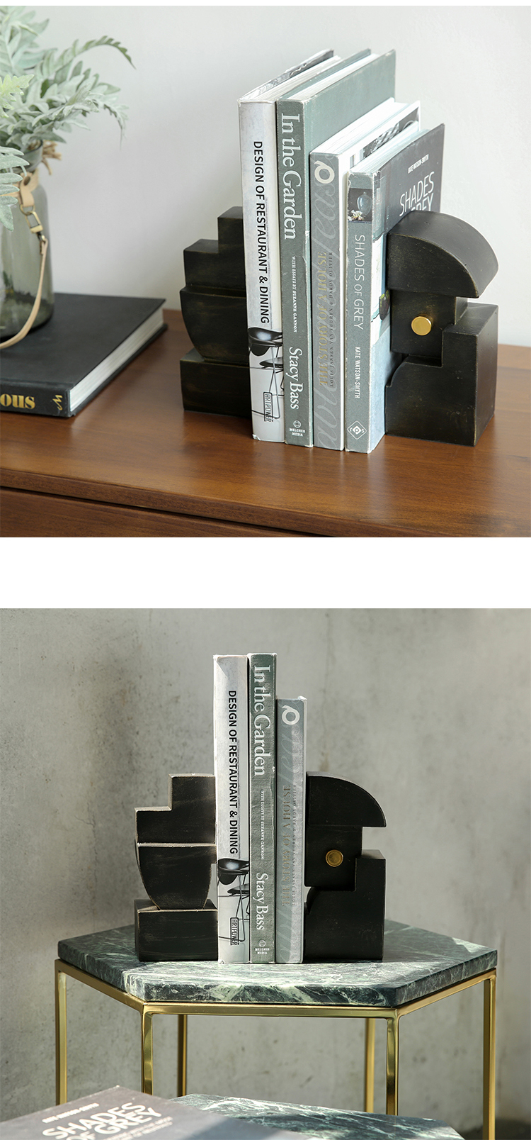 Modern Abstract Geometric Art Statue Creative Cast Iron Soft Decoration Designer Villa Model Room Bookend Book By The Decoration