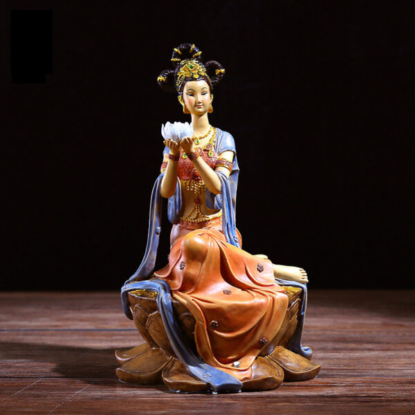 تمثال المرأة العازفة الصينية التقليدية ديكور و اكسسوارات