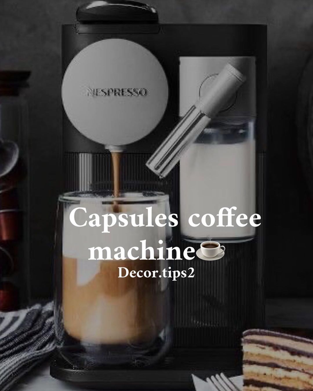 .
‫3- Capsules coffee machine : ‬
‫مثل الات نسبريسو او دولتشي. أسرع منها مافيه،
