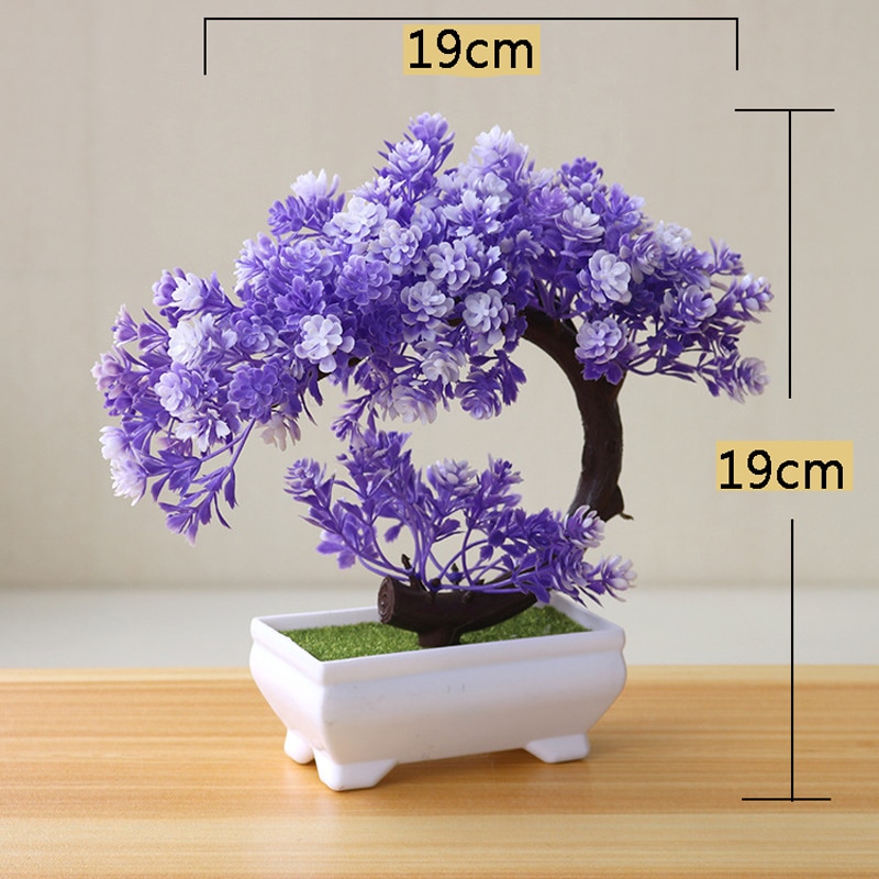 Pine Tree Simulation Flower Artificial Plant Bonsai Fake Green Pot Plants Ornaments Home Decor Craft