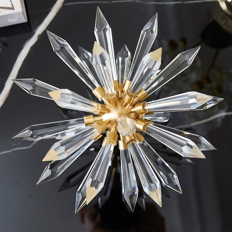 Modern Geometric Diamond Drop Crystal Ball Crafts Desktop Ornaments For Office Home Room New House Layout Decor Crystal Gifts