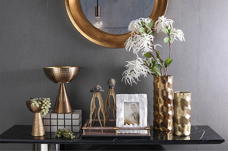 Modern Plating Matt Gold Metal Texture Hammer Pattern Ceramic Vase Decor Home Furnishing Soft Decoration Living Room Ornament