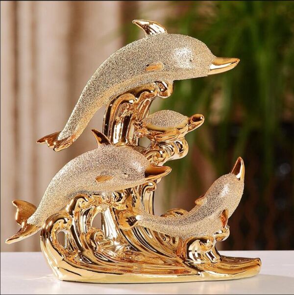 تمثال الدلفين البحري السيراميكي ديكور و اكسسوارات