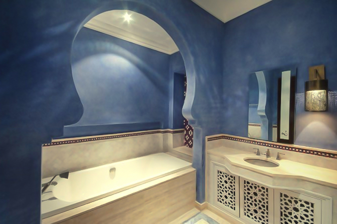 الانتهاء من الحمام على الطراز العربي - صورة 8