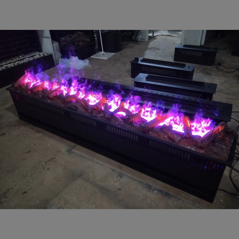 free shipping china 3D water vapor electric fireplace with fake wood or pebbles or panel