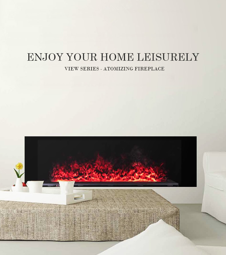 69cm indoor option burning sound free shiping Top Quality electric fires 3d water vapor fireplace