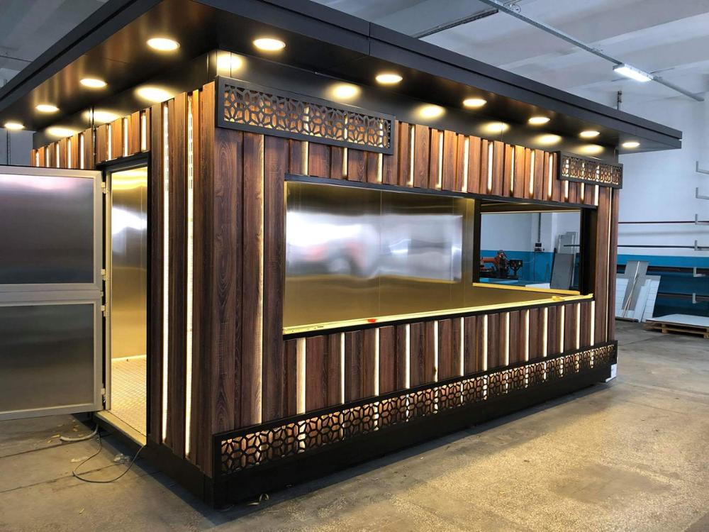 Fast Food Divisible Cabin, Mobil Divisible Restourant ve Bölünebilen Gıda Kabini, Büfe Kabin