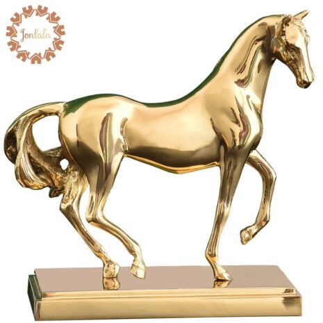 تمثال الحصان المعدني المجرد اكسسوارات منزلية