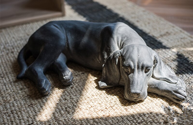 [MGT] European Creative resin sculpture Labrador Simulation dog home garden decoration crafts living room decoration statues