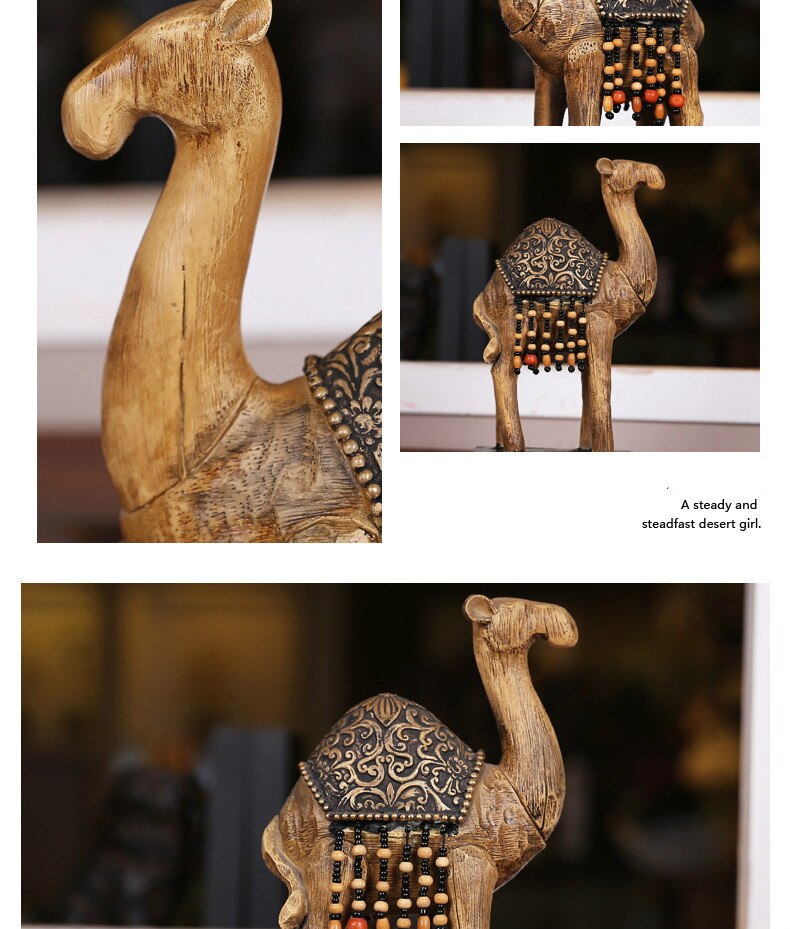 [MGT] Desert camel animal decoration model model room office furnishings soft crafts