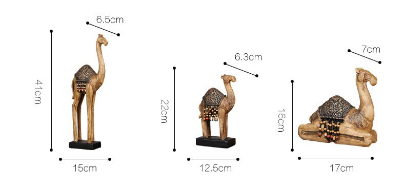 [MGT] Desert camel animal decoration model model room office furnishings soft crafts