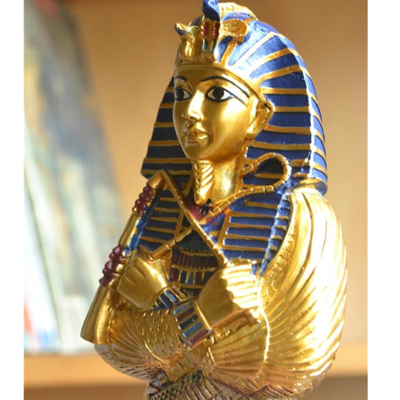 [MGT] Modern Simple Standing Posture Egyptian Goddess Tutankhamun Resin Statue Creative Living Room Egypt Craftwork Decoration