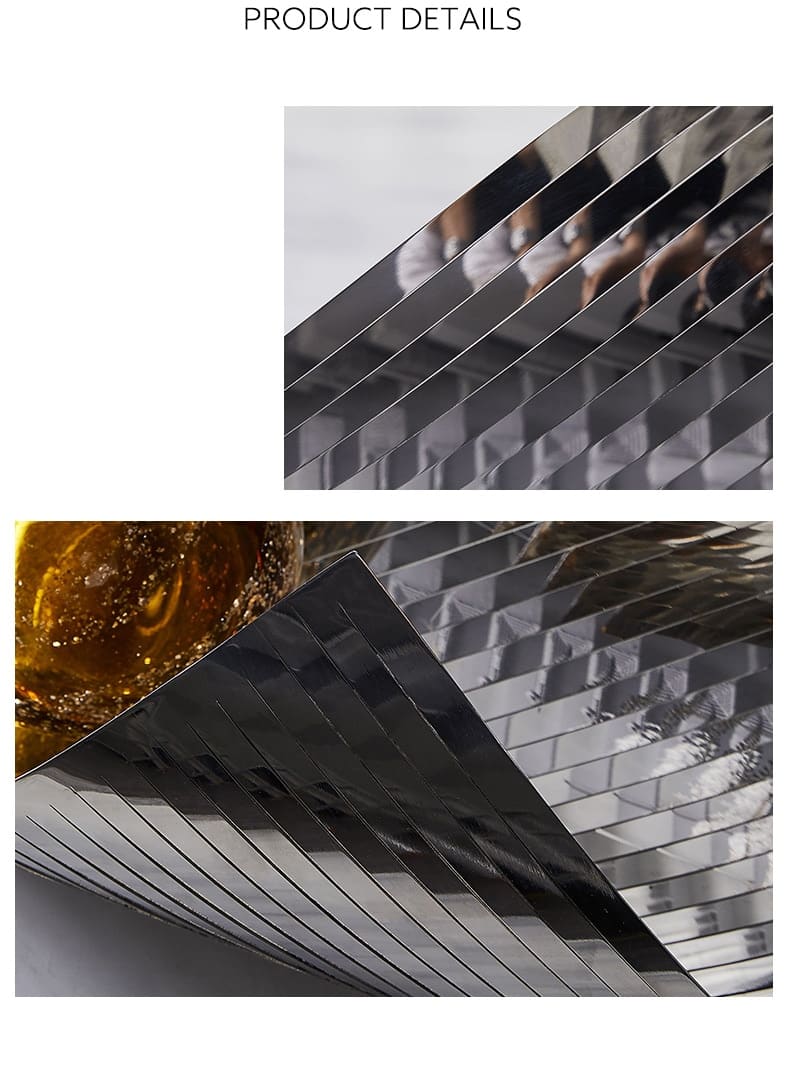 Modern Stainless Steel Geometric Crimping Inner Folding Fruit Tray Creative Soft Decor Ornaments Sales Desktop Storage Tray