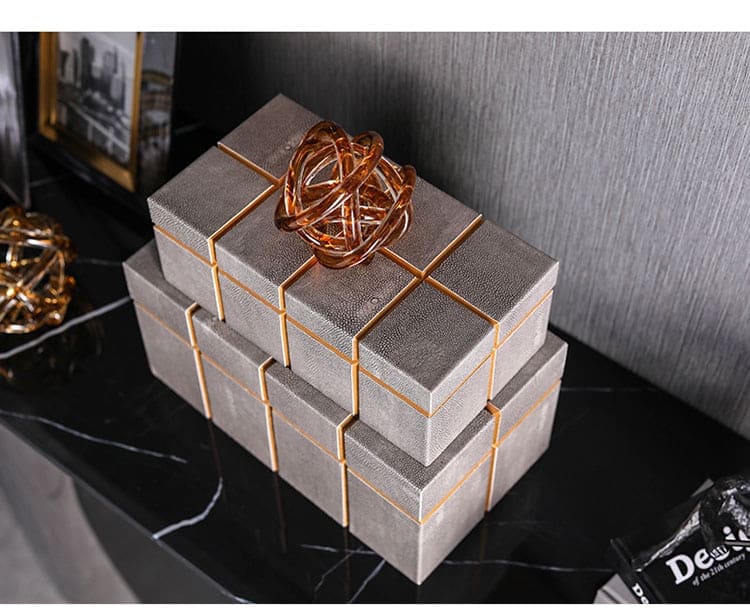 Modern Home Decoration Jewelry Box Soft Decoration Accessories Ornament Living Room Bedroom Dressing Table Decoration Box