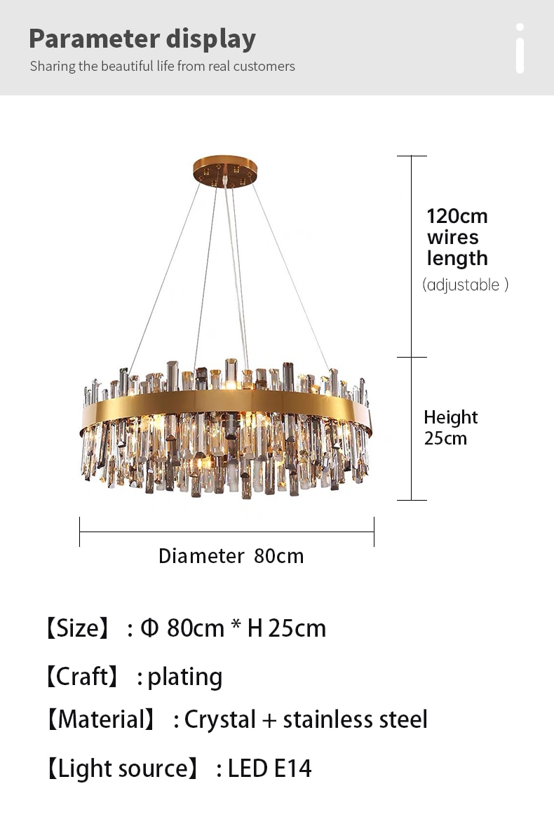 modern crystal chandelier lighting brass gold luxury restaurant atmosphere ceiling for Light home luxury villa lustre