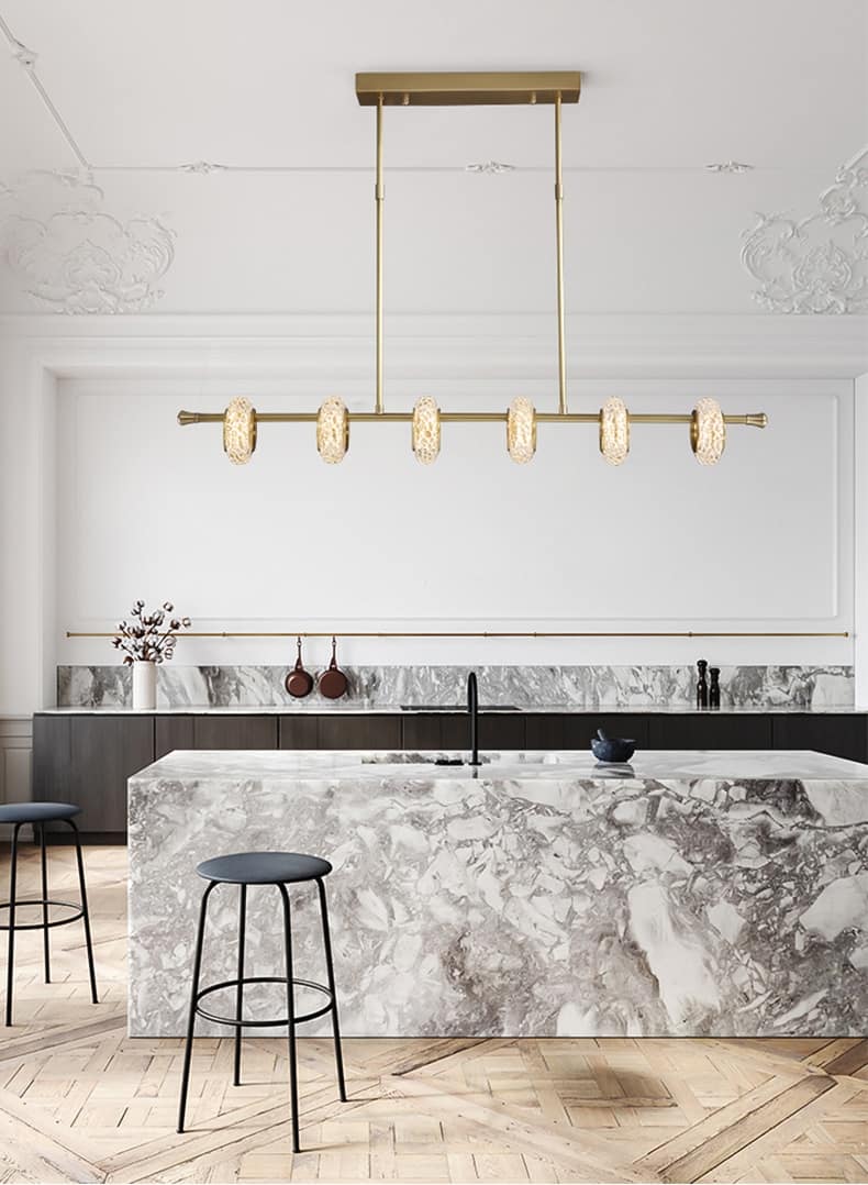 Modern Luxury LED Chandelier Nordic creative long glass ceiling light Dining Room living room minimalist Home bedroom люстра