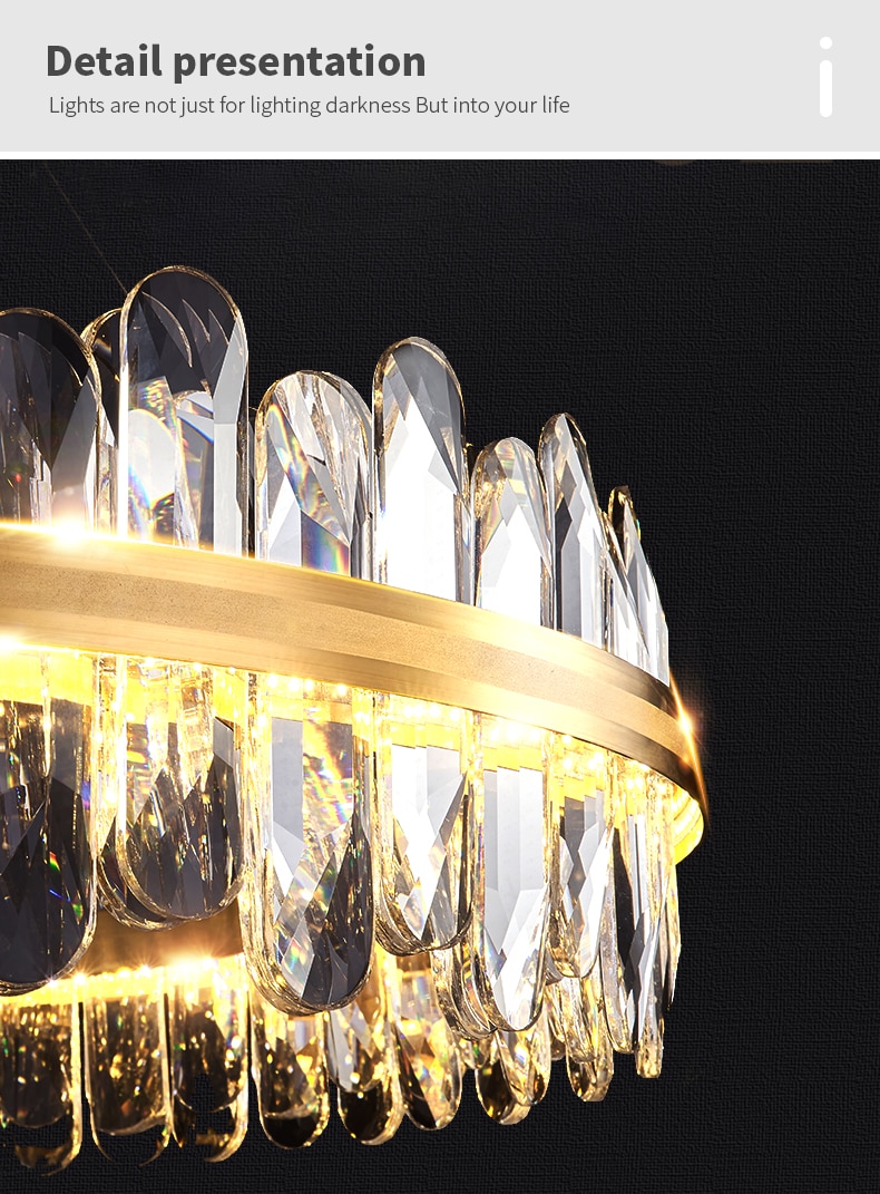 modern crystal chandelier lighting for bedroom living room villa ceiling lamp golden rectangular luxury simple led lustre