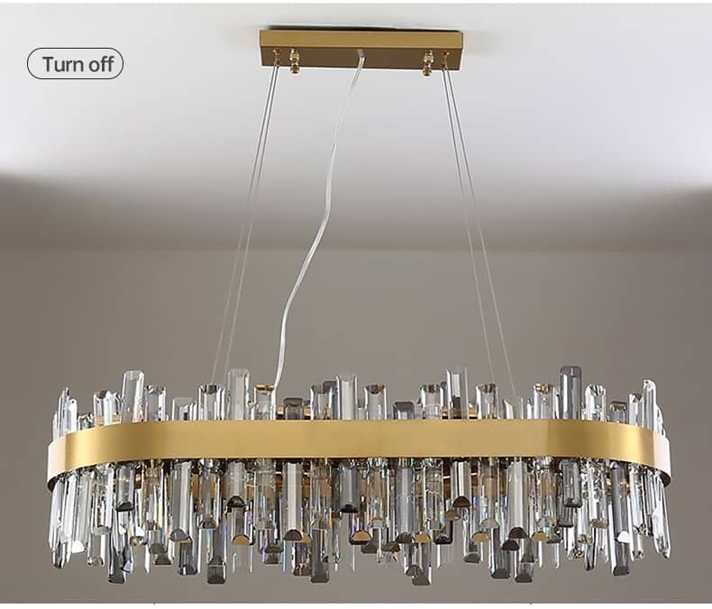 LED crystal chandelier brass gold golden creative light luxury living room lamp post modern art dining room bedroom люстра