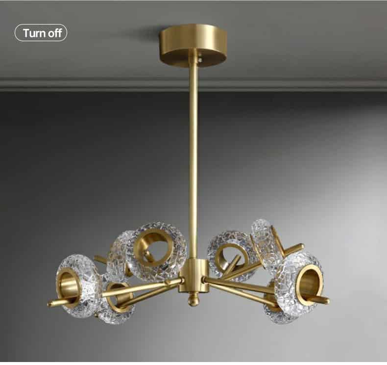 Modern Luxury LED Chandelier nordic glass creative circular Ceiling lamp for luxury living room minimalist bedroom люстра