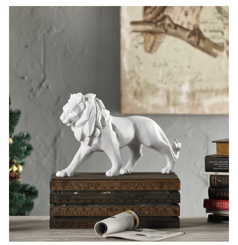 Nordic Lion Resin Statue Sculpture Home Decoration Room Accessories Living Room Study Desk Ornaments Figurines for Interior