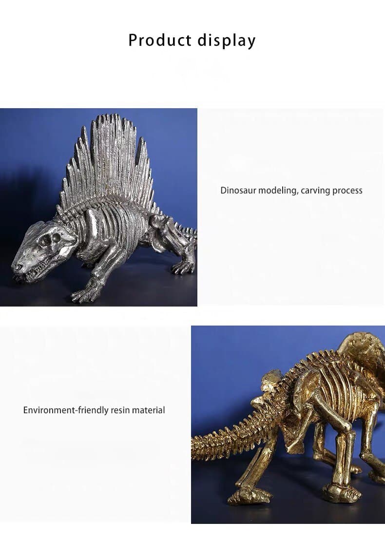[MGT]Creative retro dinosaur fossil resin statue decoration home living room room decoration crafts