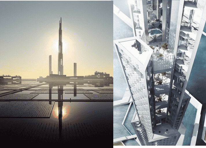 مدينة عملاقة تدعم رؤية طوكيو 2045 ( برج سكني بارتفاع ميل )