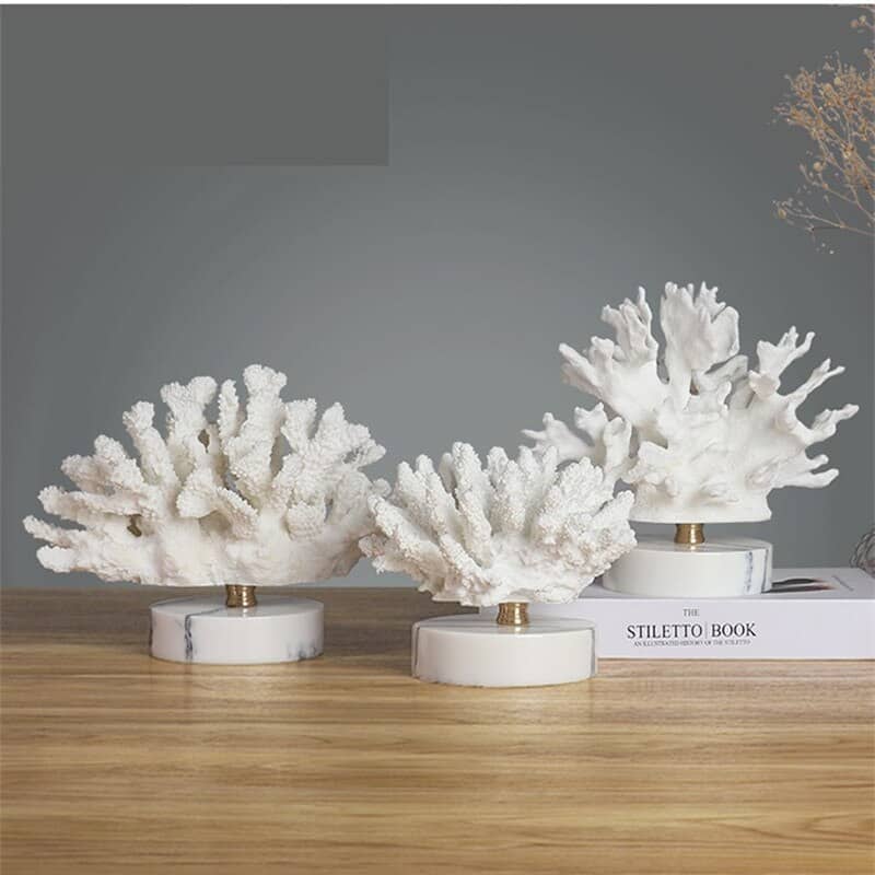 NORDIC SIMPLE CORALAL FIGURINE ORNAMENT STATUE CREATIVE RESIN CRAFTS HOME DECORATION ACCESSORIES FOR LIVING ROOM R1633